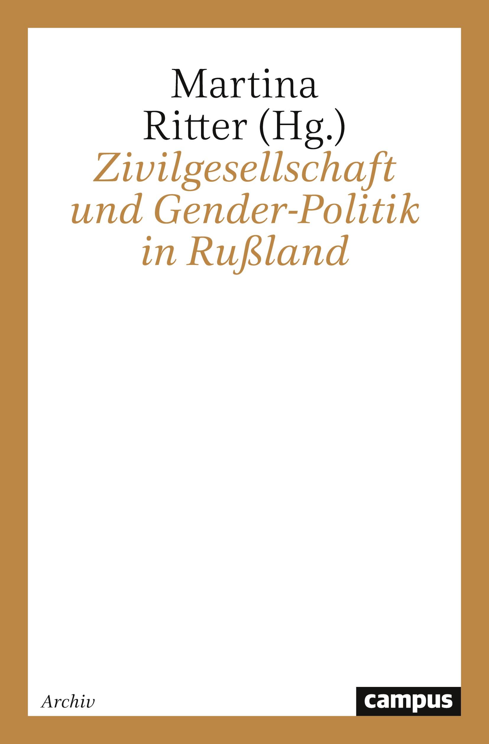 Vorderes Coverbild Zivilgesellschaft und Gender-Politik in Rußland