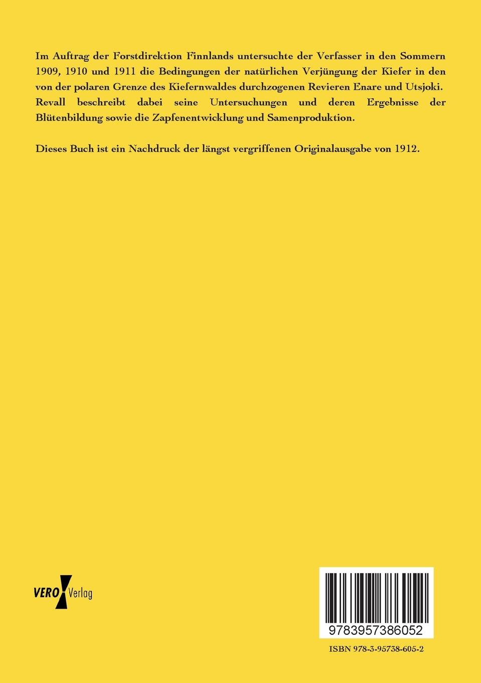 Rückseitencover Die periodischen Erscheinungen der Reproduktion der Kiefer an der polaren Waldgrenze