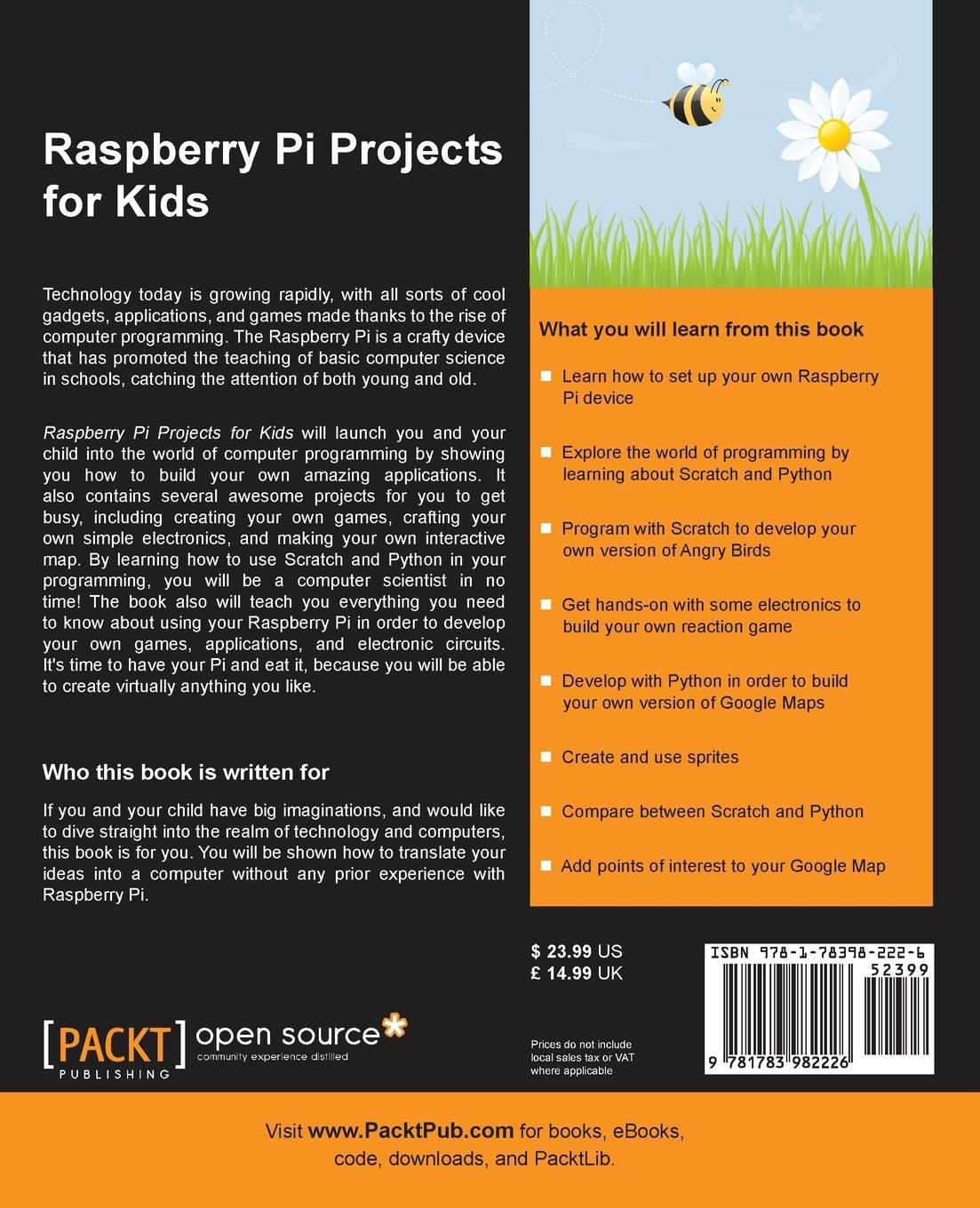 Rückseitencover Raspberry Pi Projects for Kids