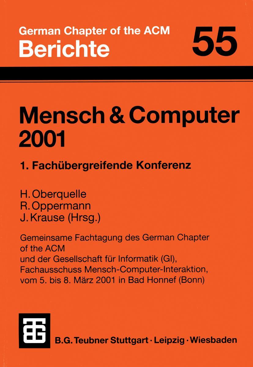 Vorderes Coverbild Mensch & Computer 2001