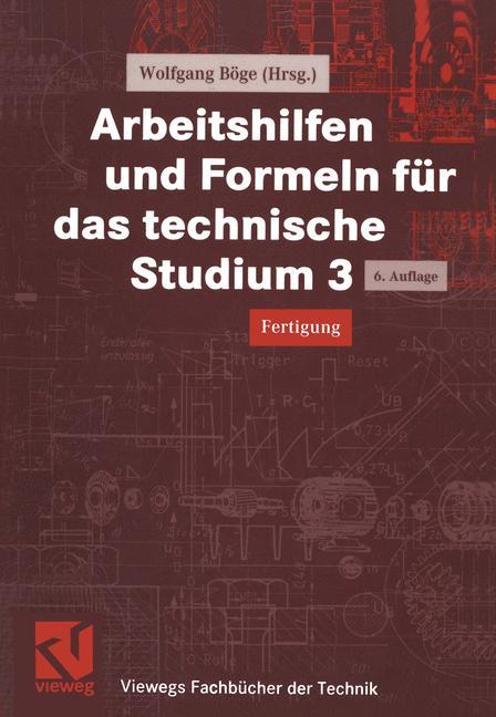 Vorderes Coverbild Arbeitshilfen und Formeln für das technische Studium 3