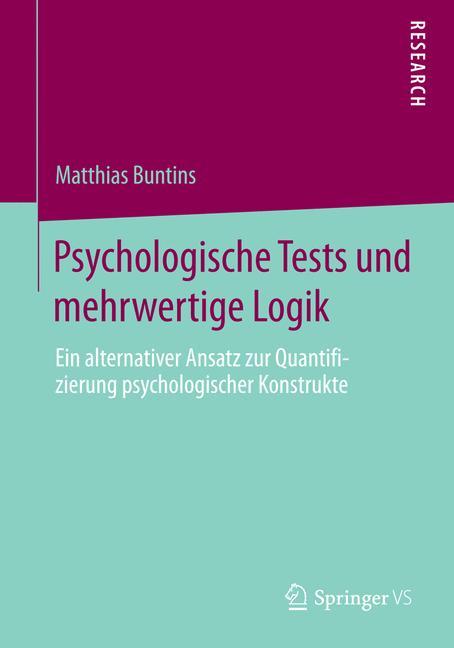 Vorderes Coverbild Psychologische Tests und mehrwertige Logik