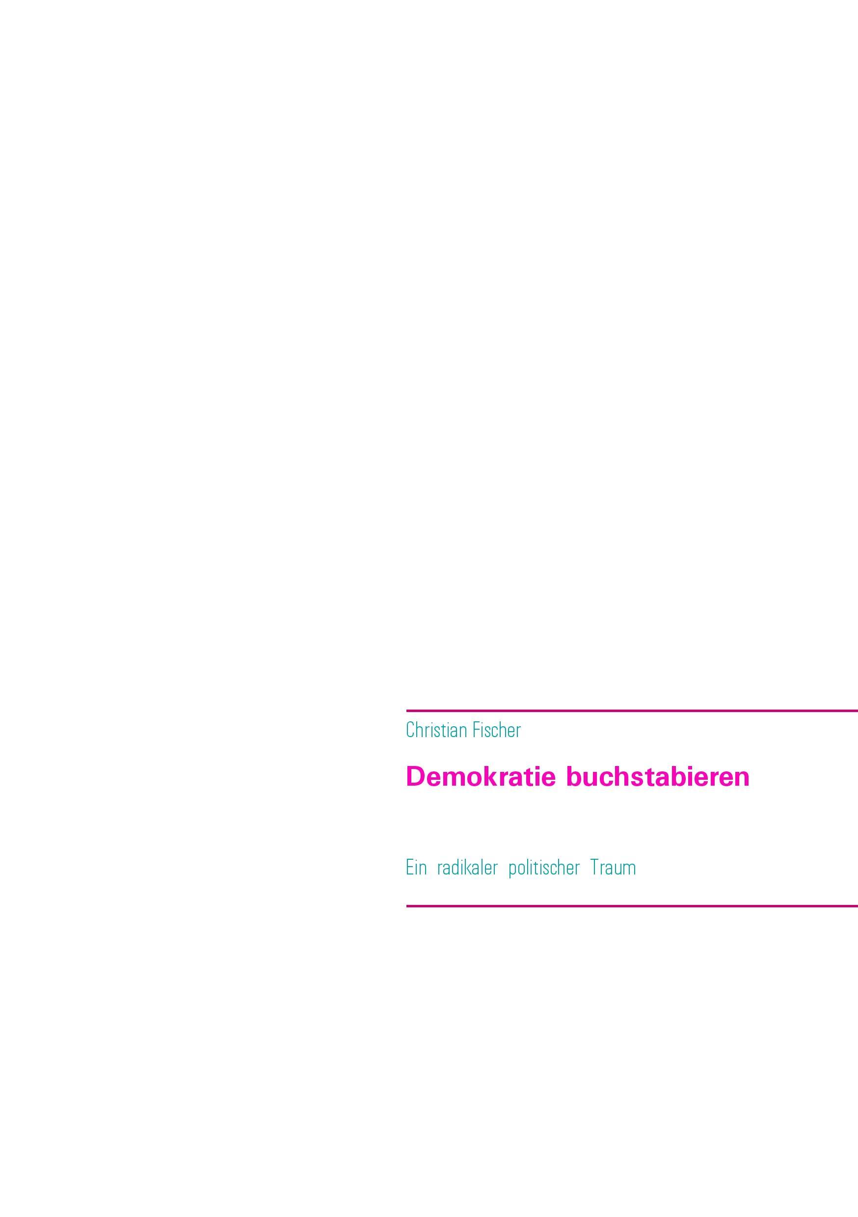 Vorderes Coverbild Demokratie buchstabieren