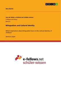Vorderes Coverbild Bilingualism and Cultural Identity