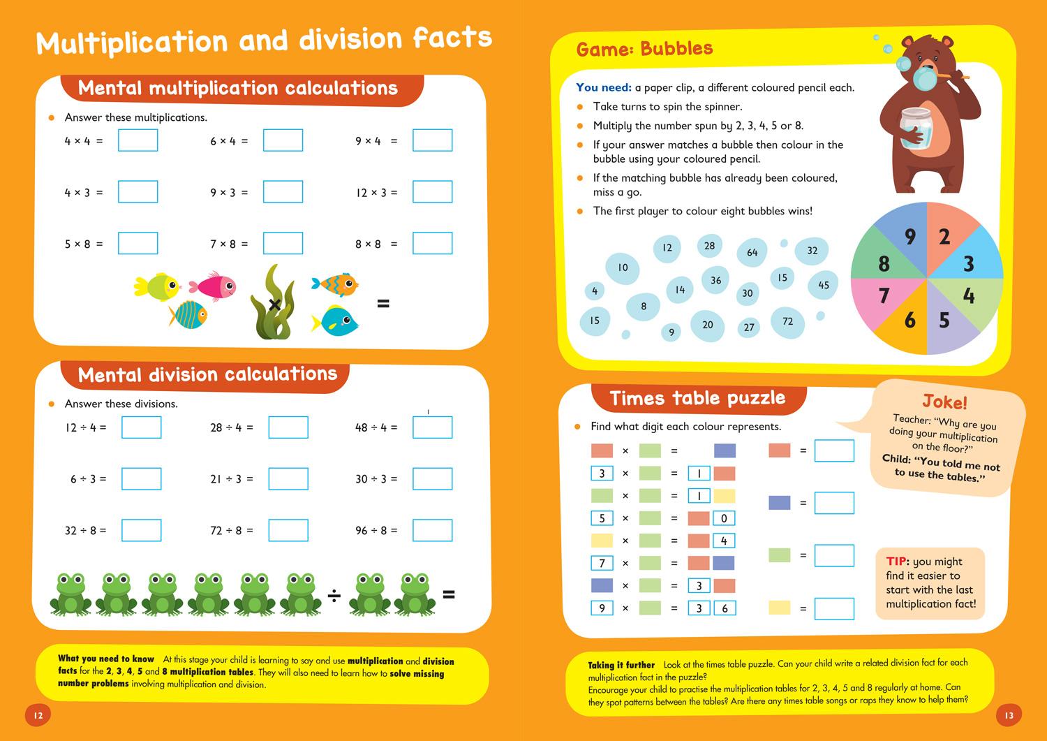 Beispielinhalt (Bild) Maths Ages 7-9