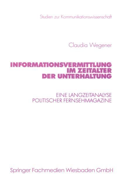 Vorderes Coverbild Informationsvermittlung im Zeitalter der Unterhaltung