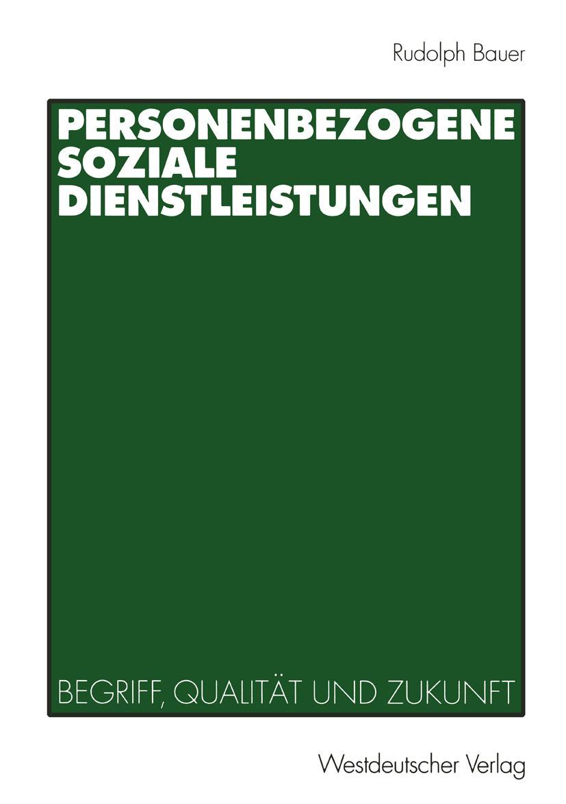 Vorderes Coverbild Personenbezogene Soziale Dienstleistungen