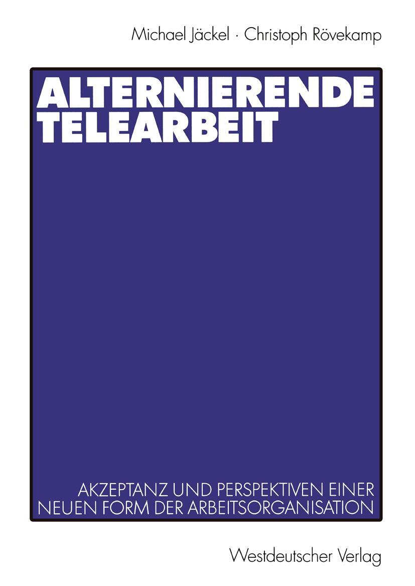 Vorderes Coverbild Alternierende Telearbeit