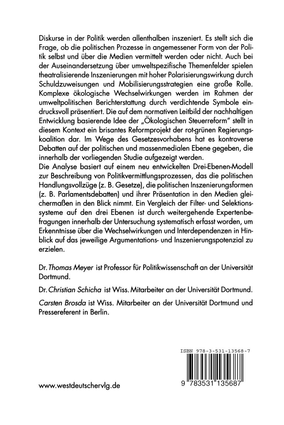 Rückseitencover Diskurs-Inszenierungen