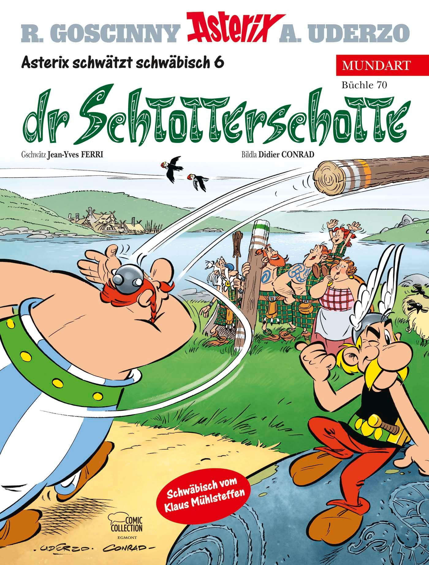 Vorderes Coverbild Asterix Mundart 70. Schwäbisch VI