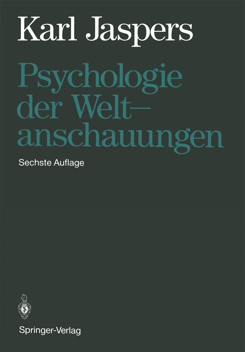 Vorderes Coverbild Psychologie der Weltanschauungen