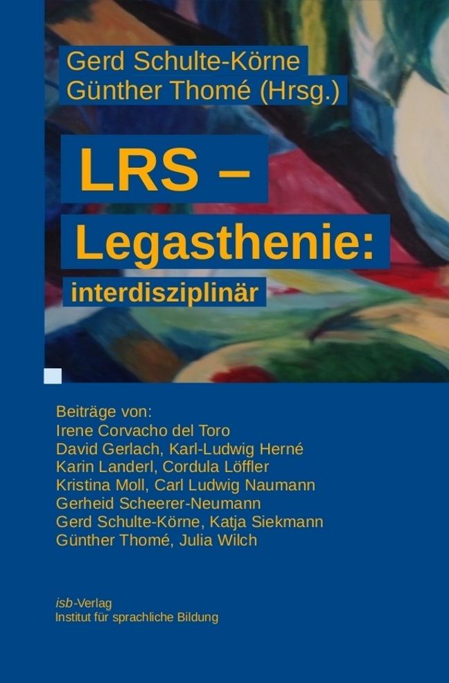 Vorderes Coverbild LRS - Legasthenie: interdisziplinär