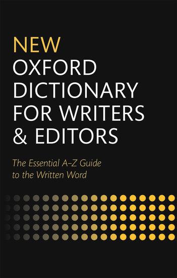 Vorderes Coverbild New Oxford Dictionary for Writers and Editors