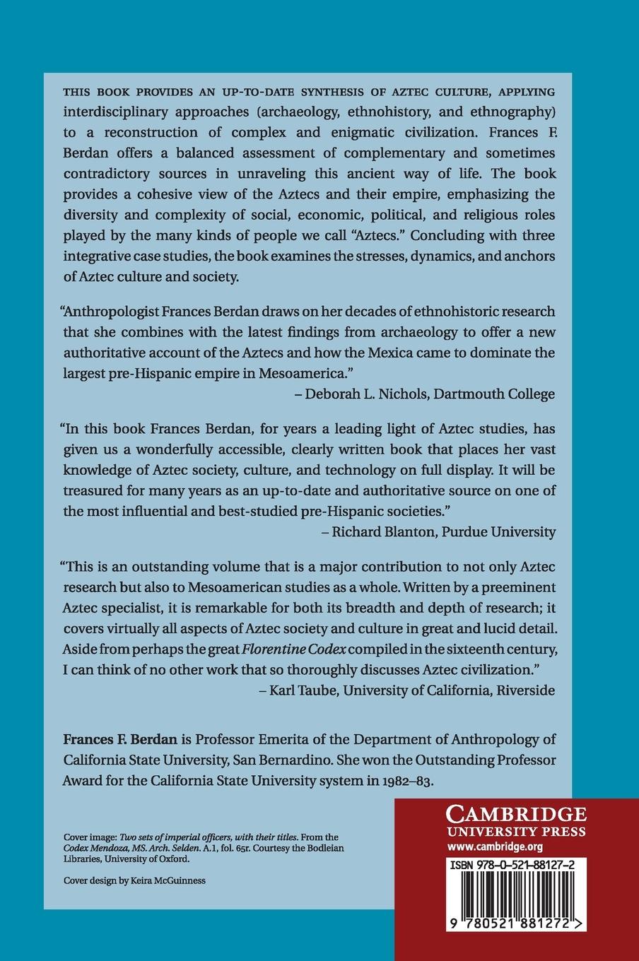 Rückseitencover Aztec Archaeology and Ethnohistory