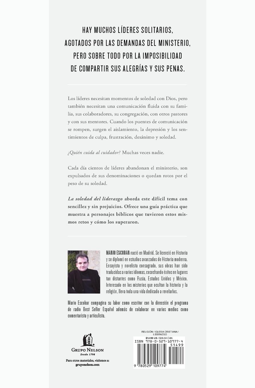 Rückseitencover La soledad del liderazgo