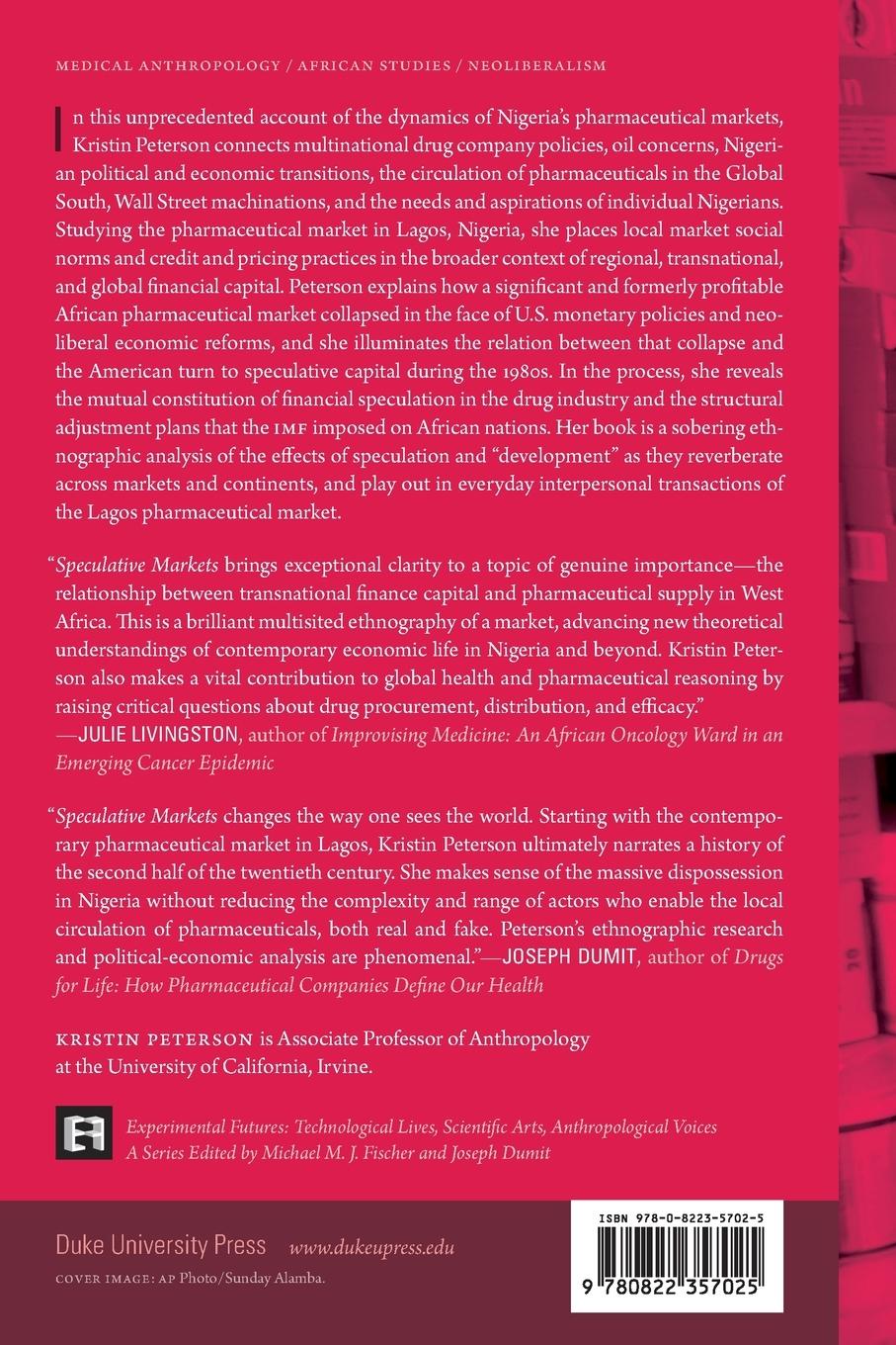 Rückseitencover Speculative Markets