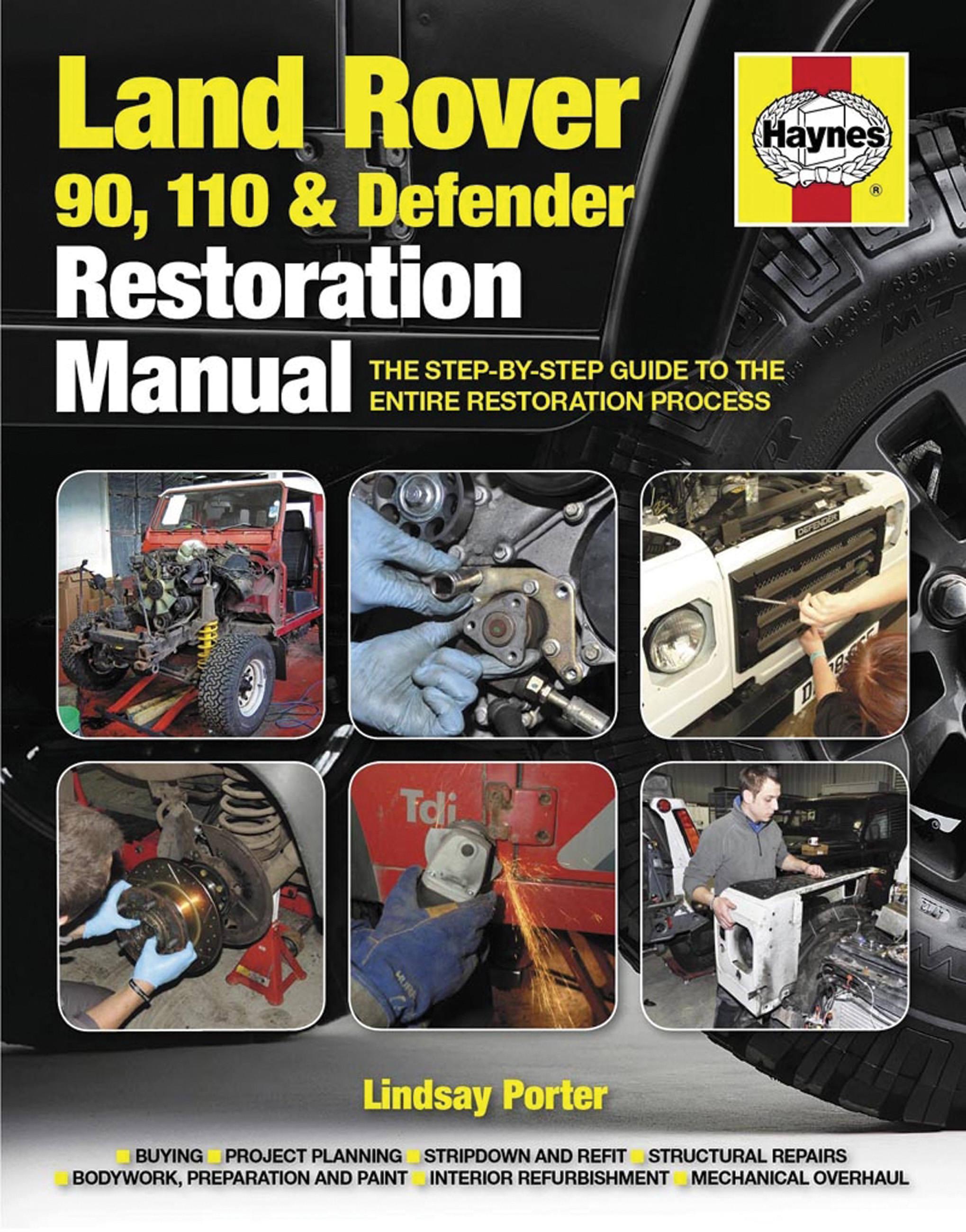 Vorderes Coverbild Land Rover 90, 110 & Defender Restoration Manual