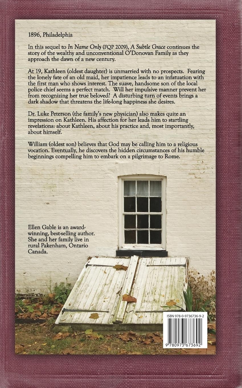 Rückseitencover A Subtle Grace