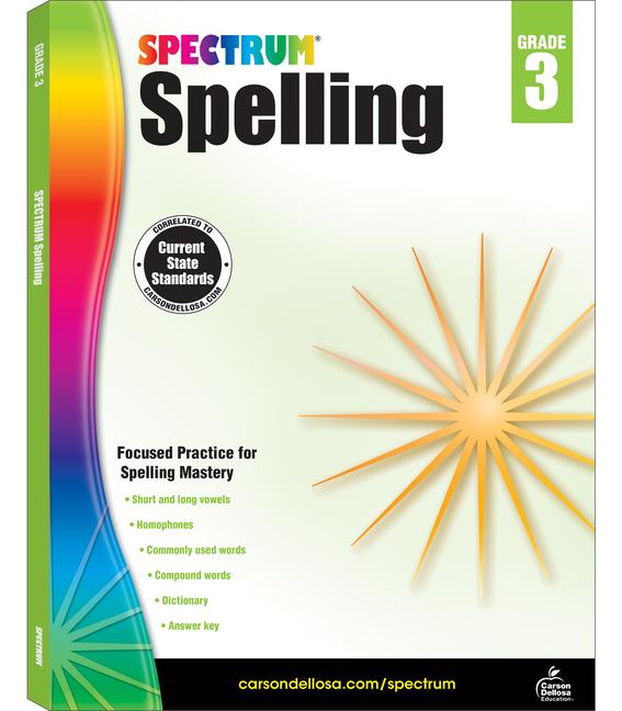 Vorderes Coverbild Spectrum Spelling, Grade 3