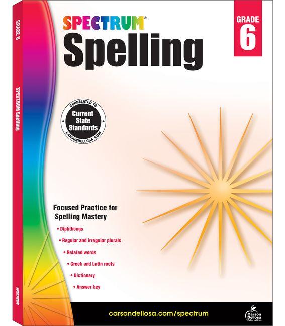 Vorderes Coverbild Spectrum Spelling, Grade 6
