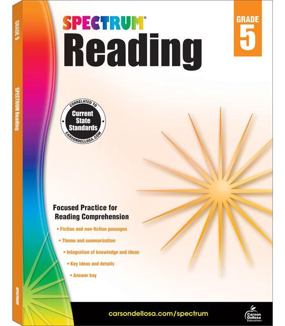 Vorderes Coverbild Spectrum Reading Workbook, Grade 5
