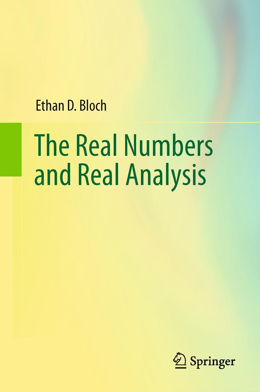 Vorderes Coverbild The Real Numbers and Real Analysis