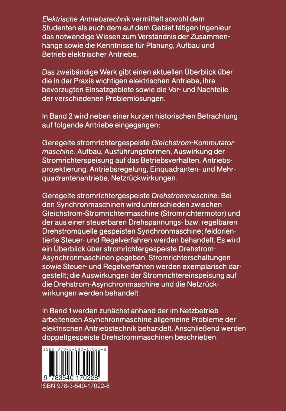 Rückseitencover Elektrische Antriebstechnik