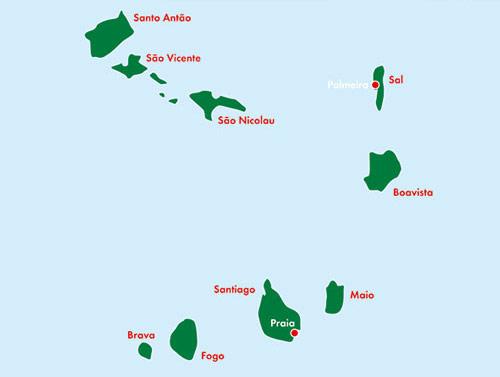 Beispielinhalt (Bild) Kapverdische Inseln 1 : 80 000