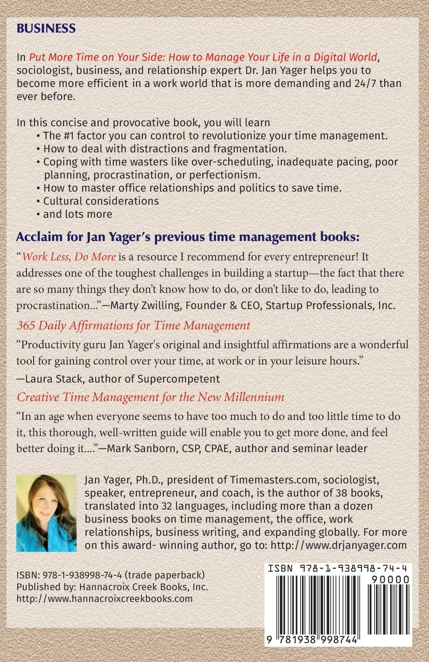 Rückseitencover Put More Time on Your Side