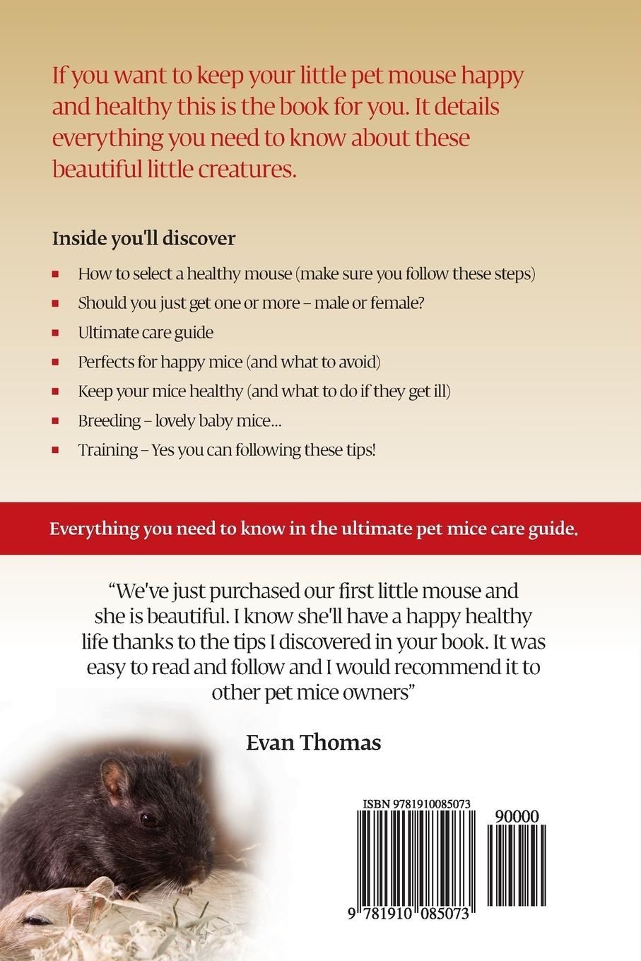 Rückseitencover Pet Mice - Your Pet Mouse Happy Care Guide