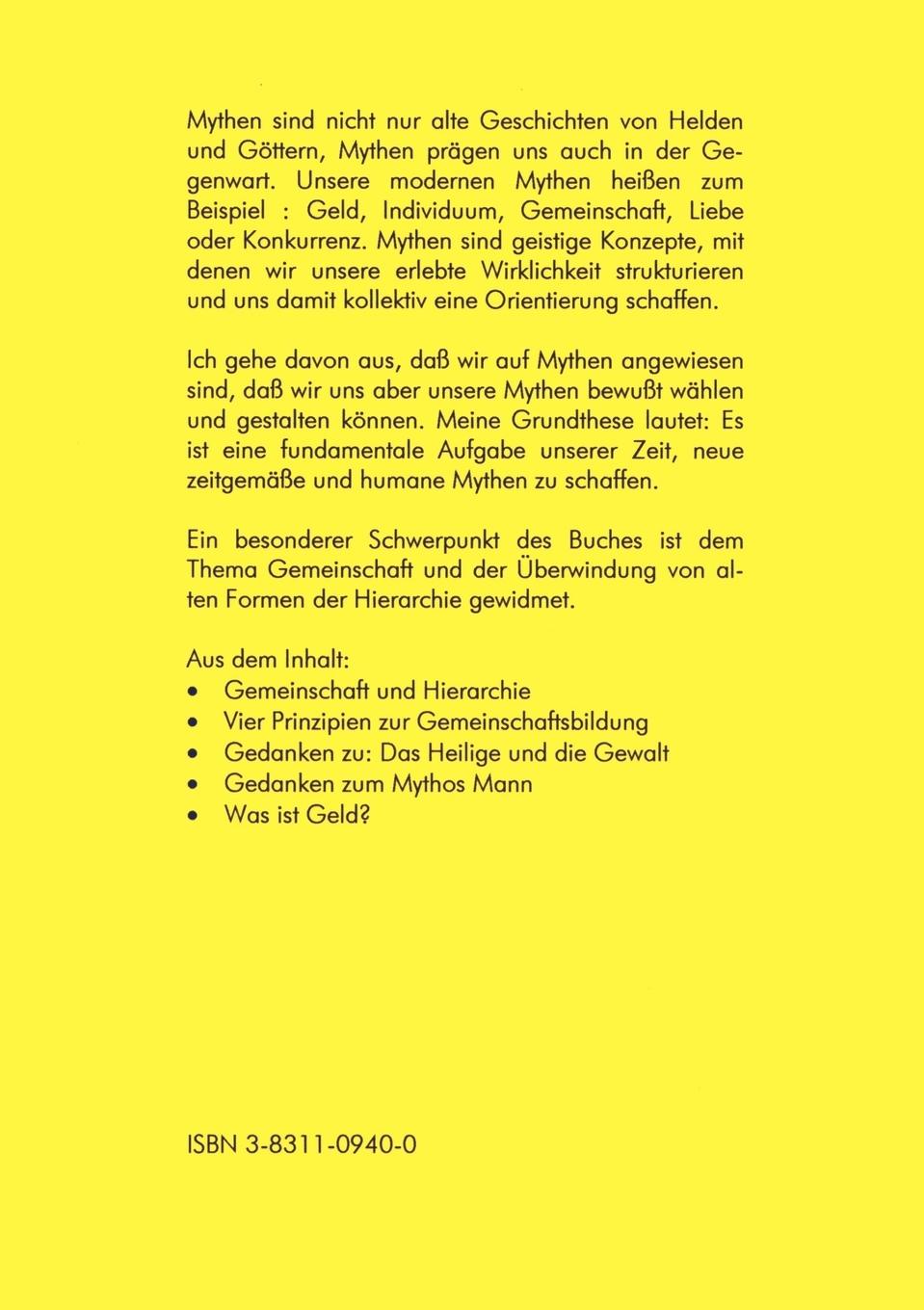 Rückseitencover Mythos mit Anwendungen