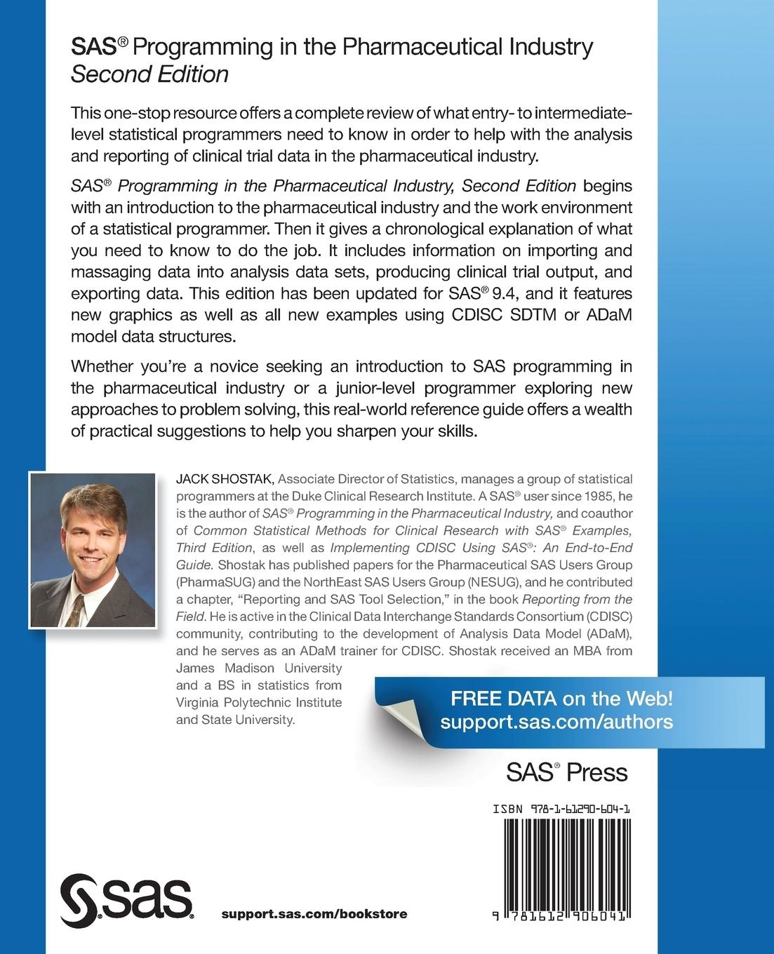 Rückseitencover SAS Programming in the Pharmaceutical Industry, Second Edition