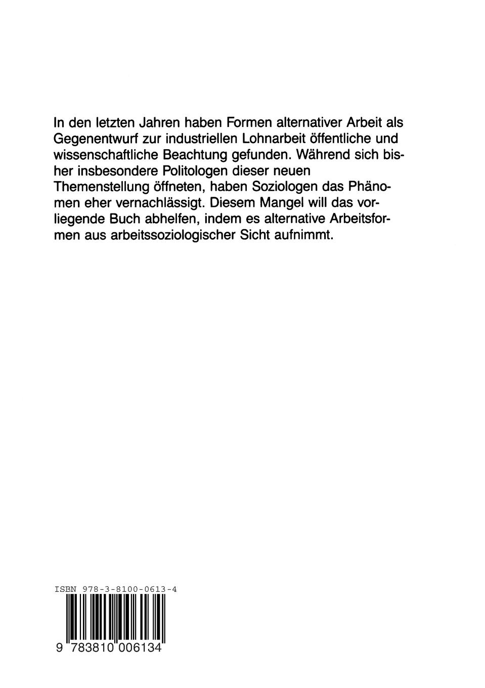 Rückseitencover Aufwertung der Arbeit?