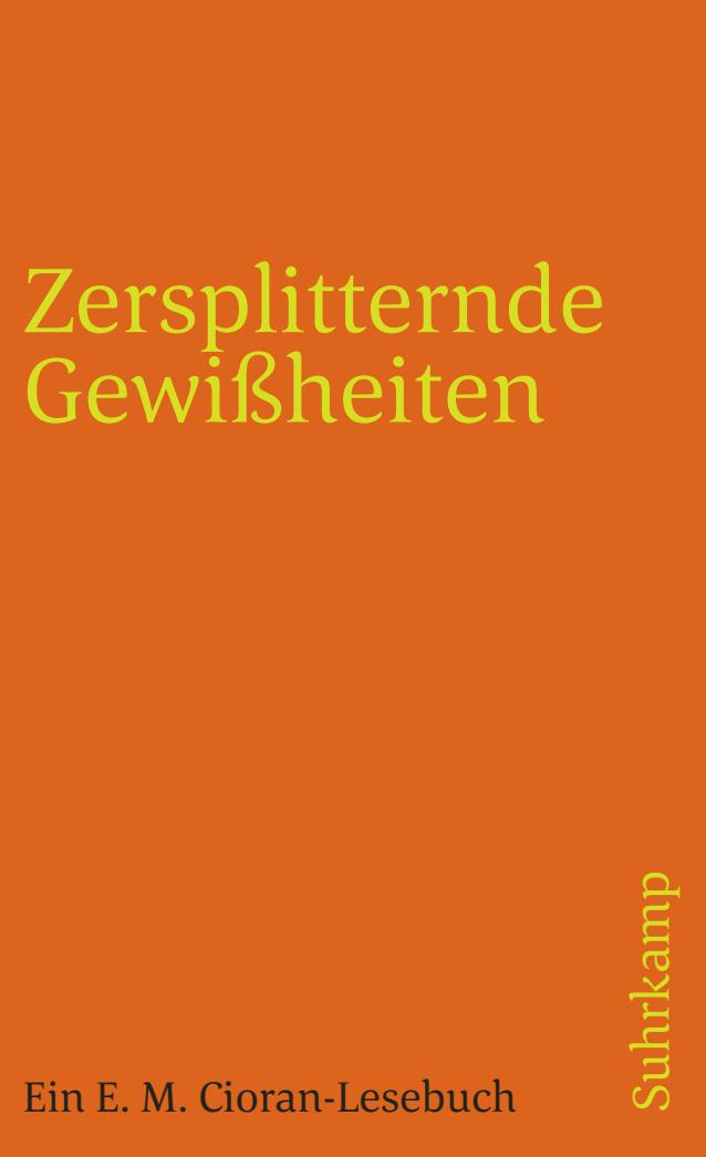 Vorderes Coverbild Zersplitternde Gewißheiten