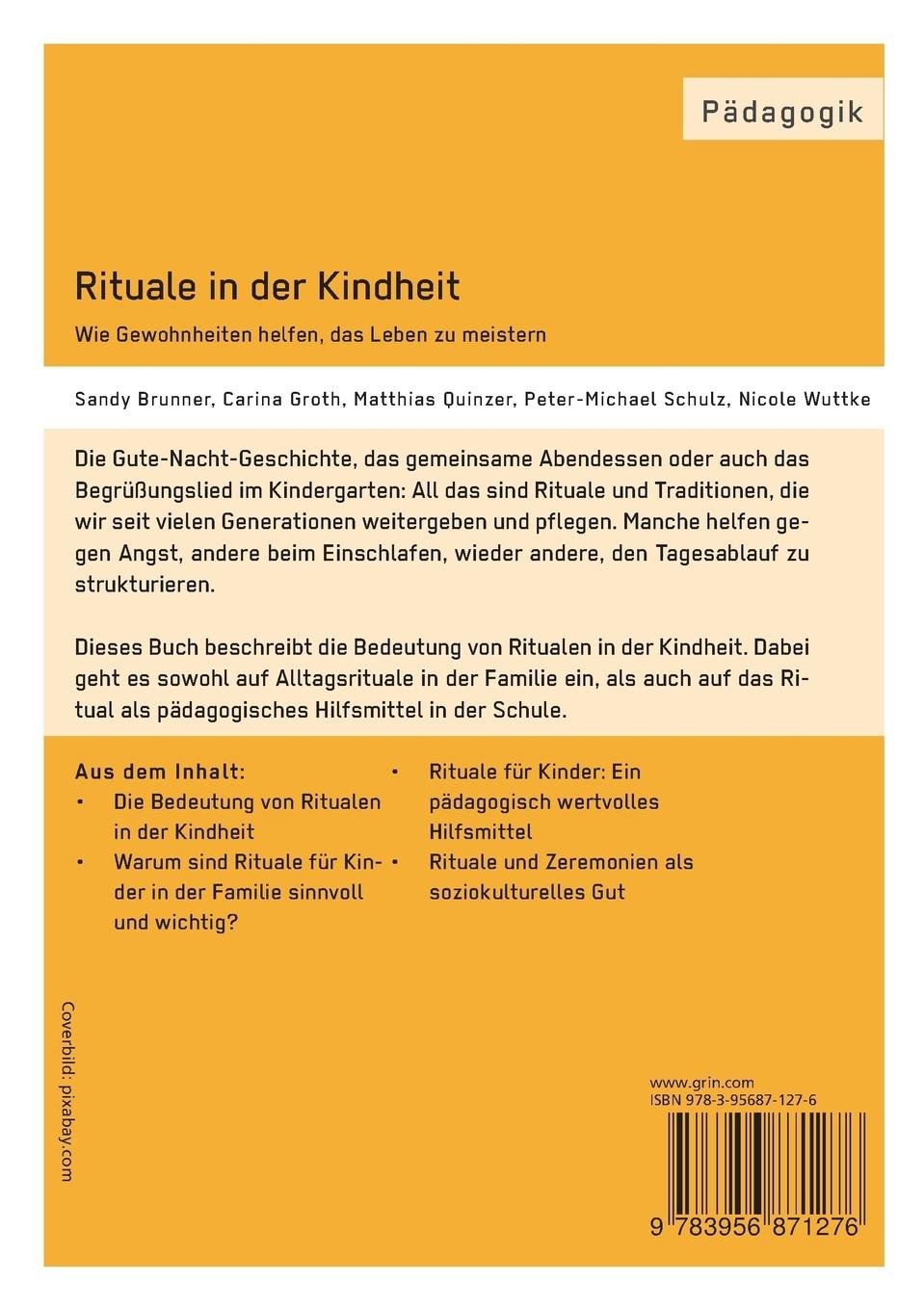 Rückseitencover Rituale in der Kindheit