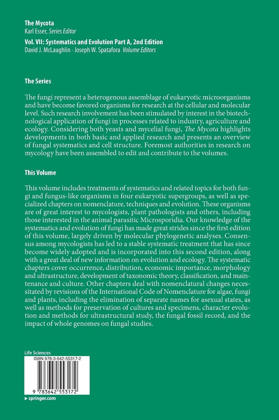 Rückseitencover Systematics and Evolution