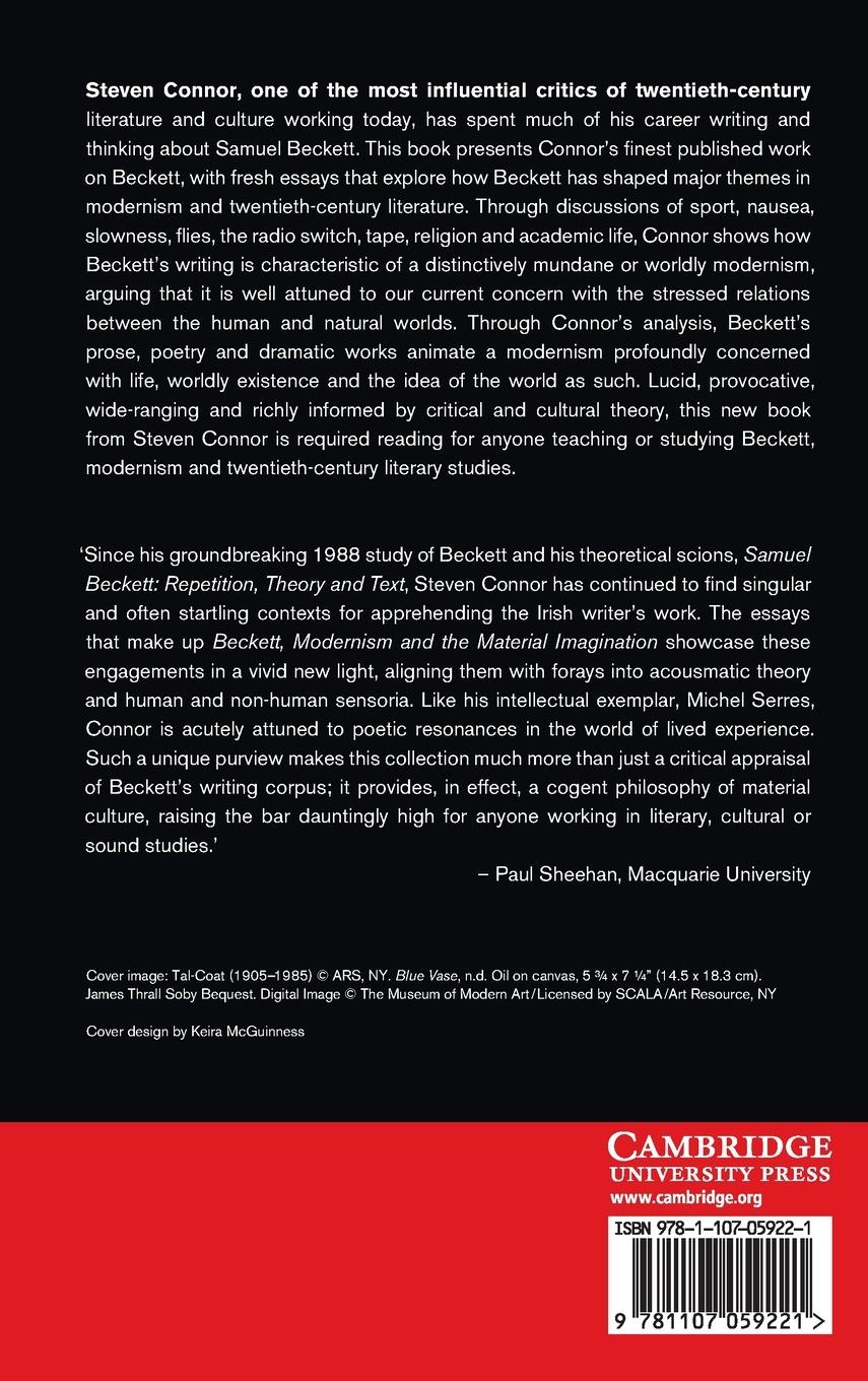 Rückseitencover Beckett, Modernism and the Material Imagination