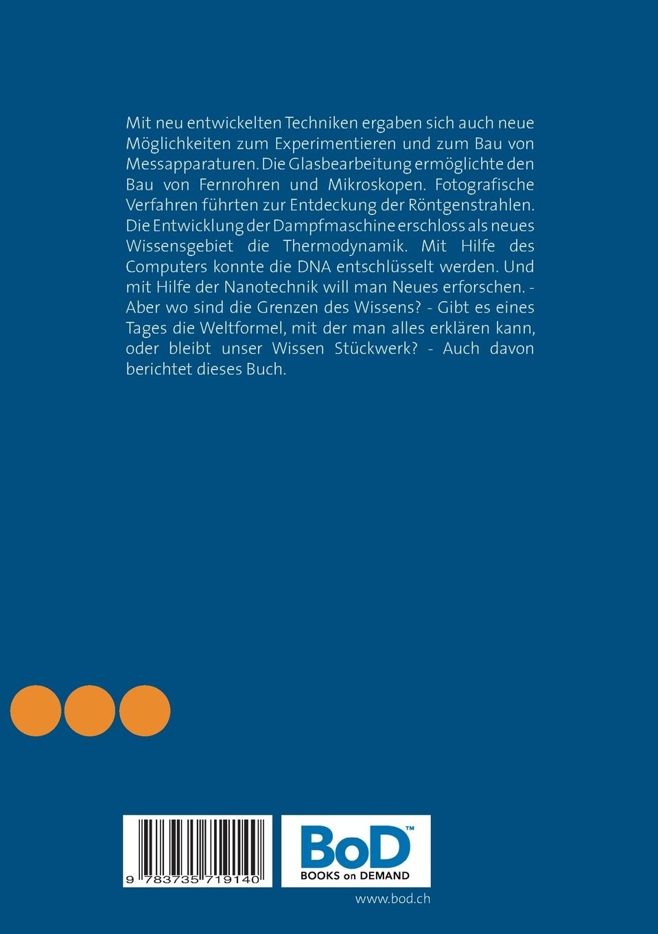 Rückseitencover Technik als Motor des wissenschaftlichen Fortschritts