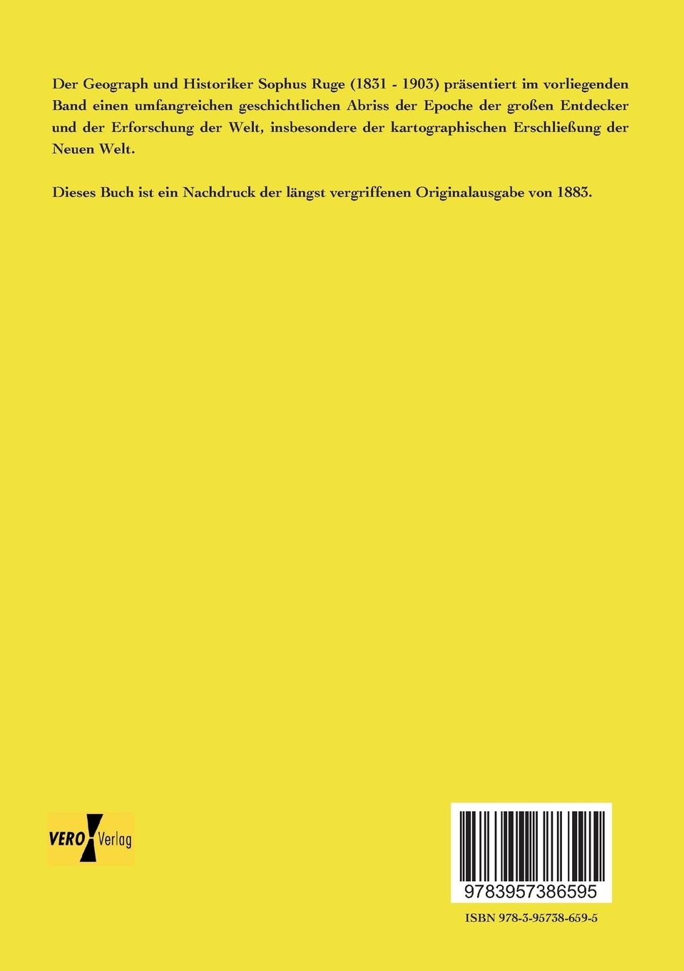 Rückseitencover Geschichte des Zeitalters der Entdeckungen