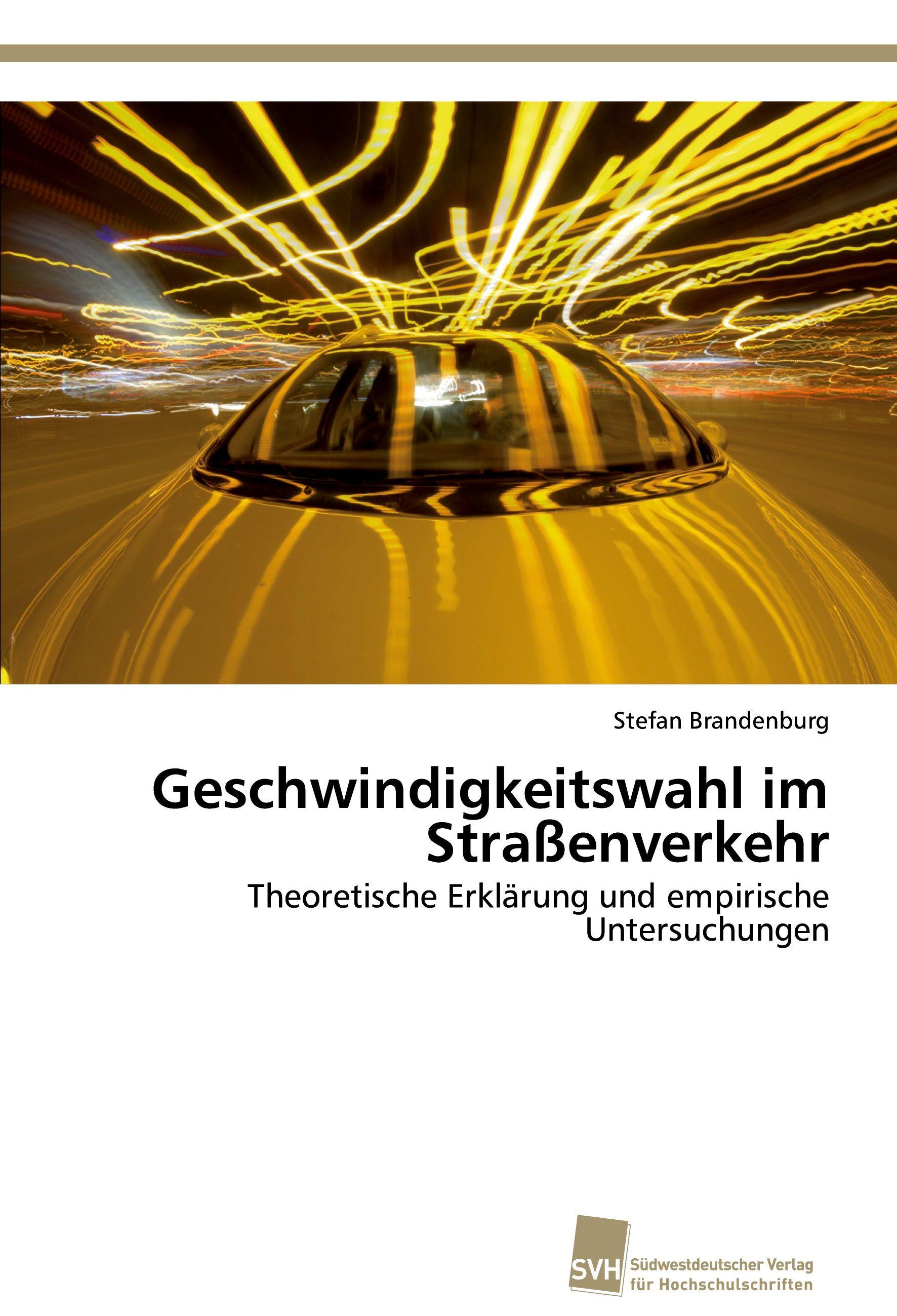 Vorderes Coverbild Geschwindigkeitswahl im Straßenverkehr