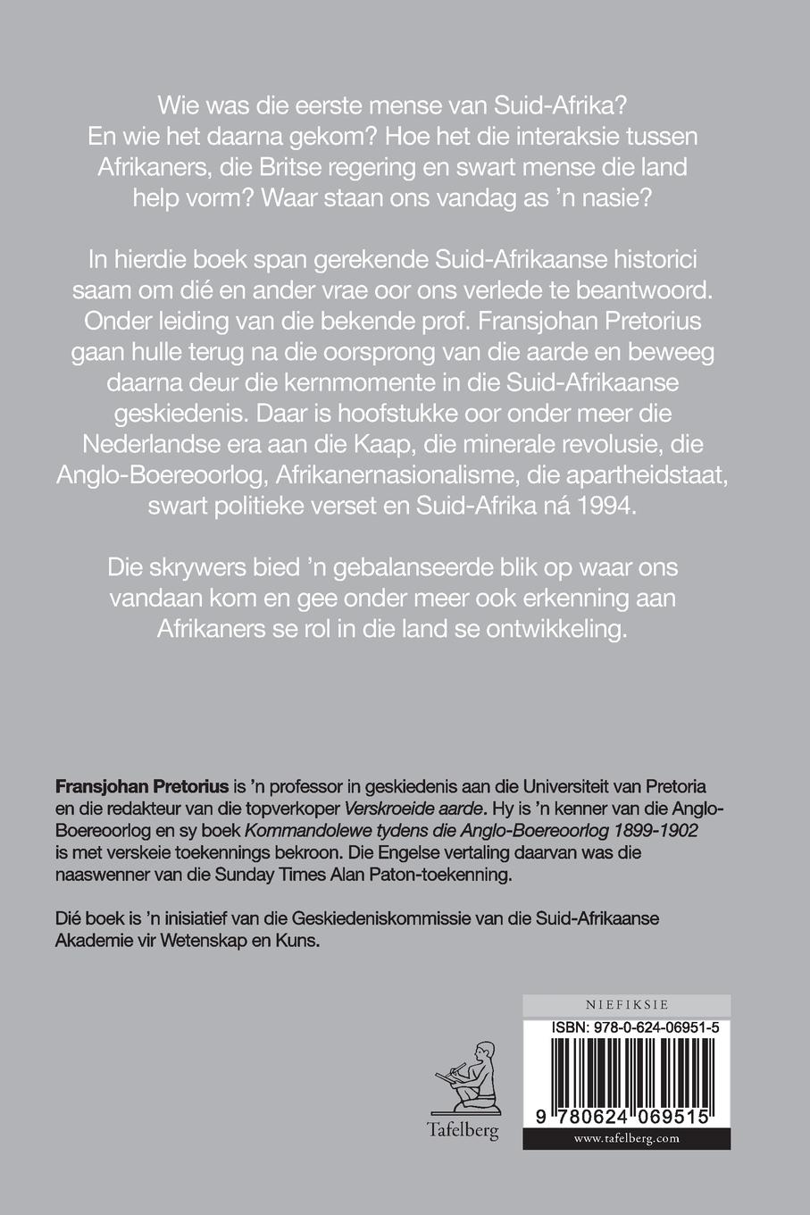 Rückseitencover Geskiedenis van Suid-Afrika