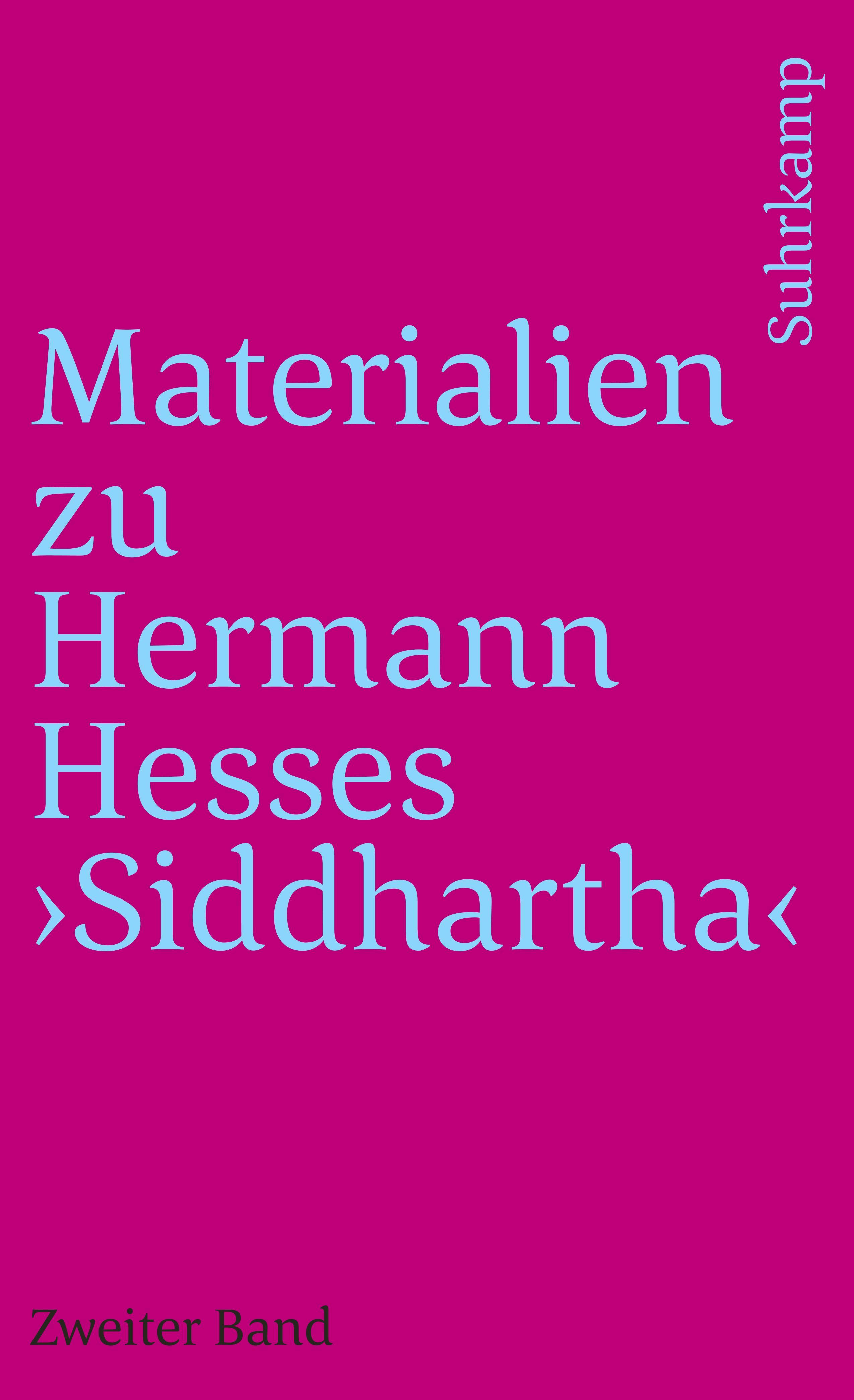 Vorderes Coverbild Materialien zu Hermann Hesses »Siddhartha«