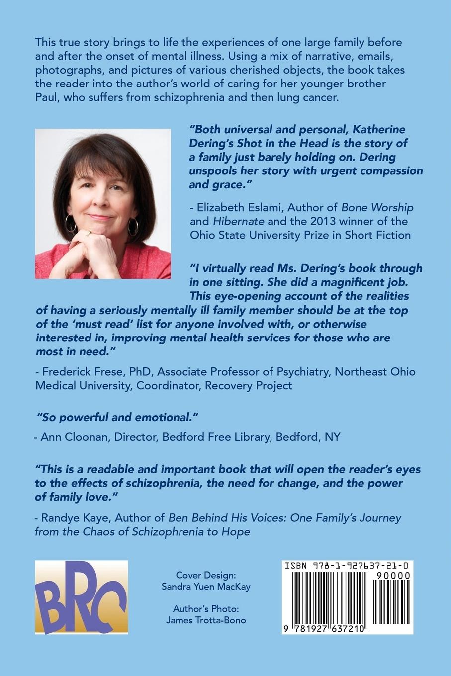 Rückseitencover Shot in the Head a Sister's Memoir, a Brother's Struggle