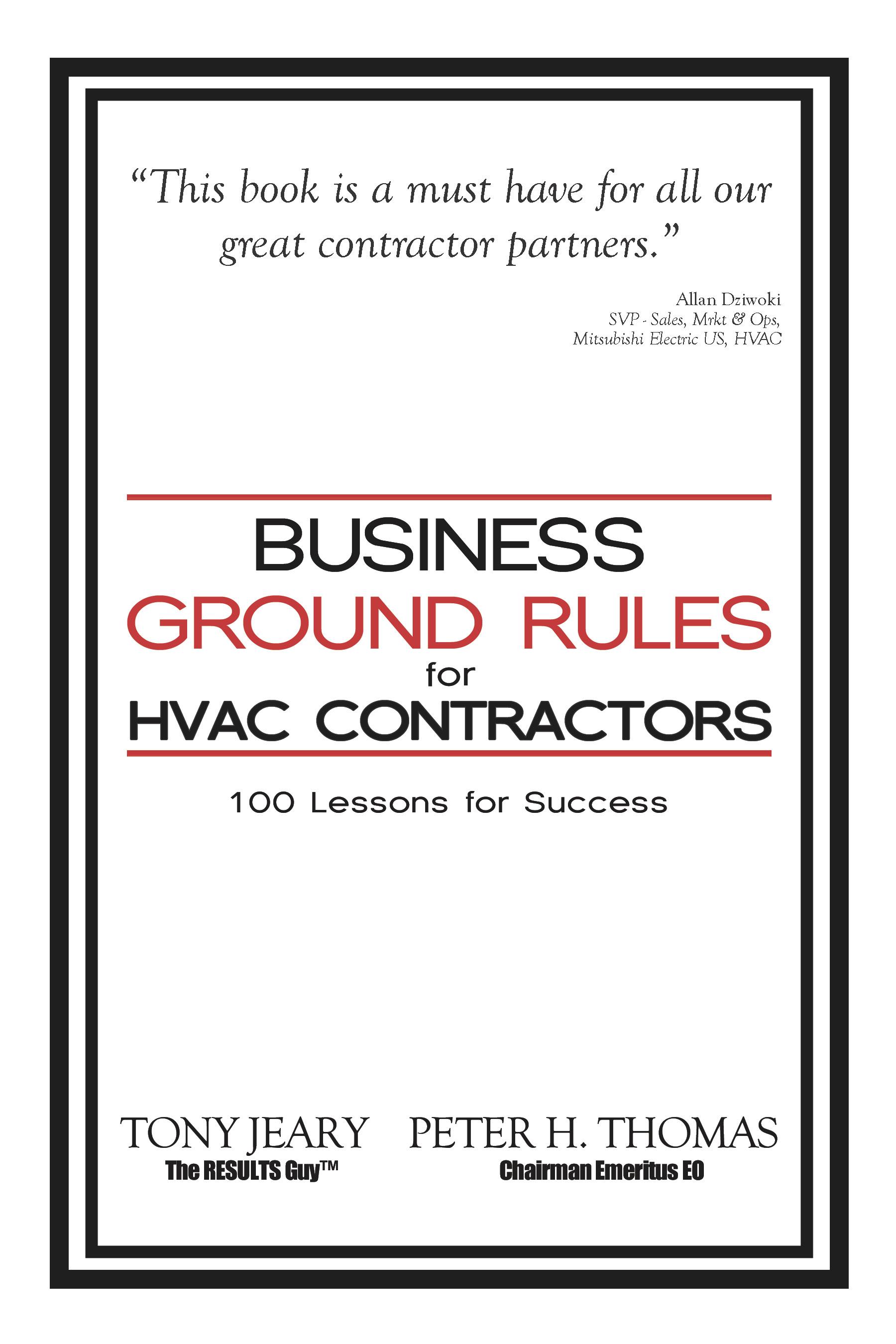 Beispielinhalt (Bild) Business Ground Rules for HVAC Contractors