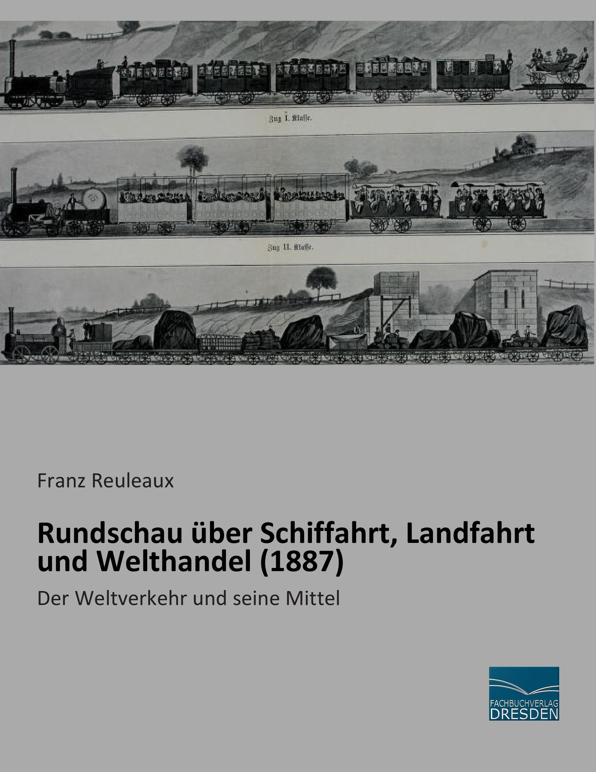 Vorderes Coverbild Rundschau über Schiffahrt, Landfahrt und Welthandel (1887)