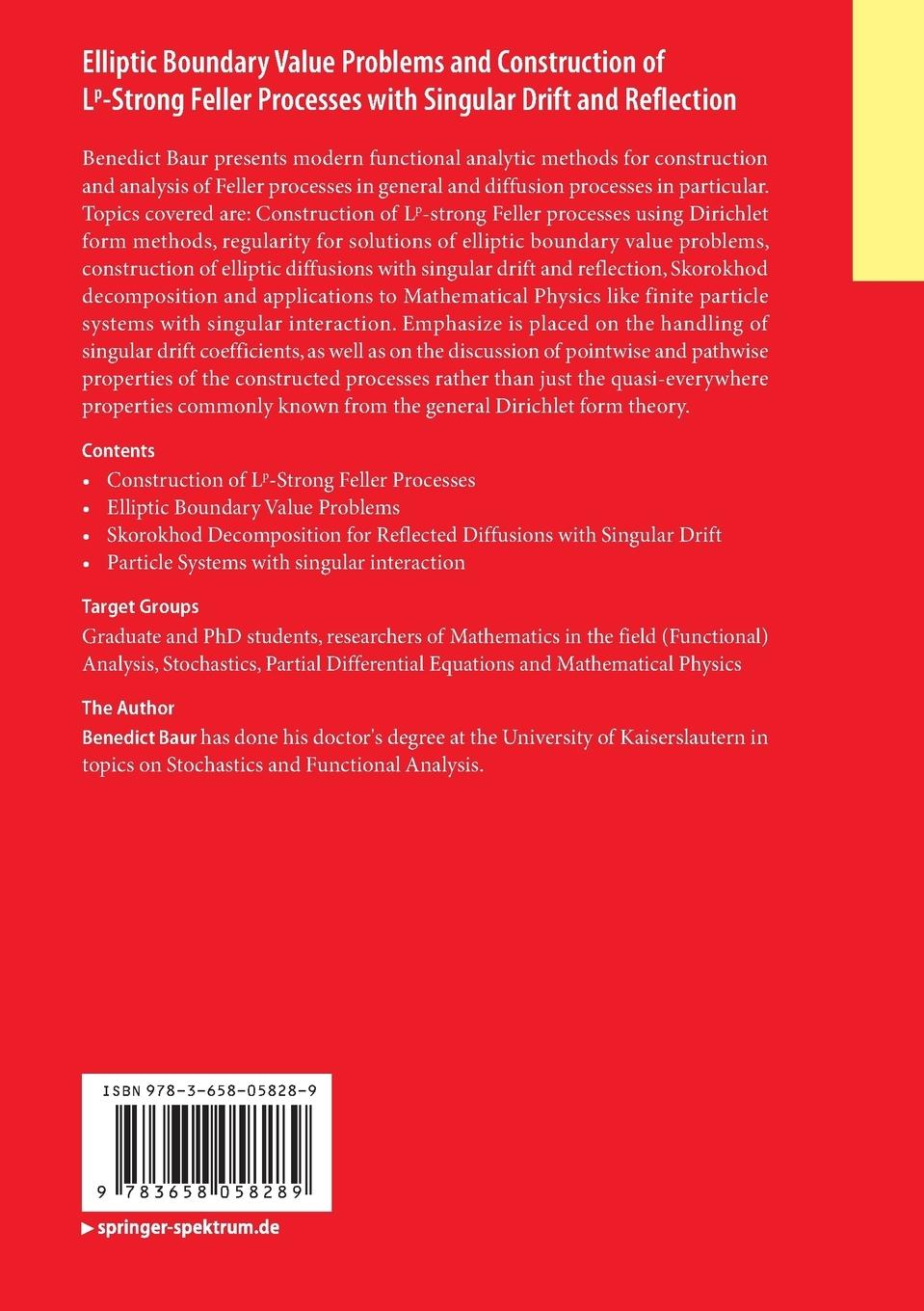 Rückseitencover Elliptic Boundary Value Problems and Construction of Lp-Strong Feller Processes with Singular Drift and Reflection