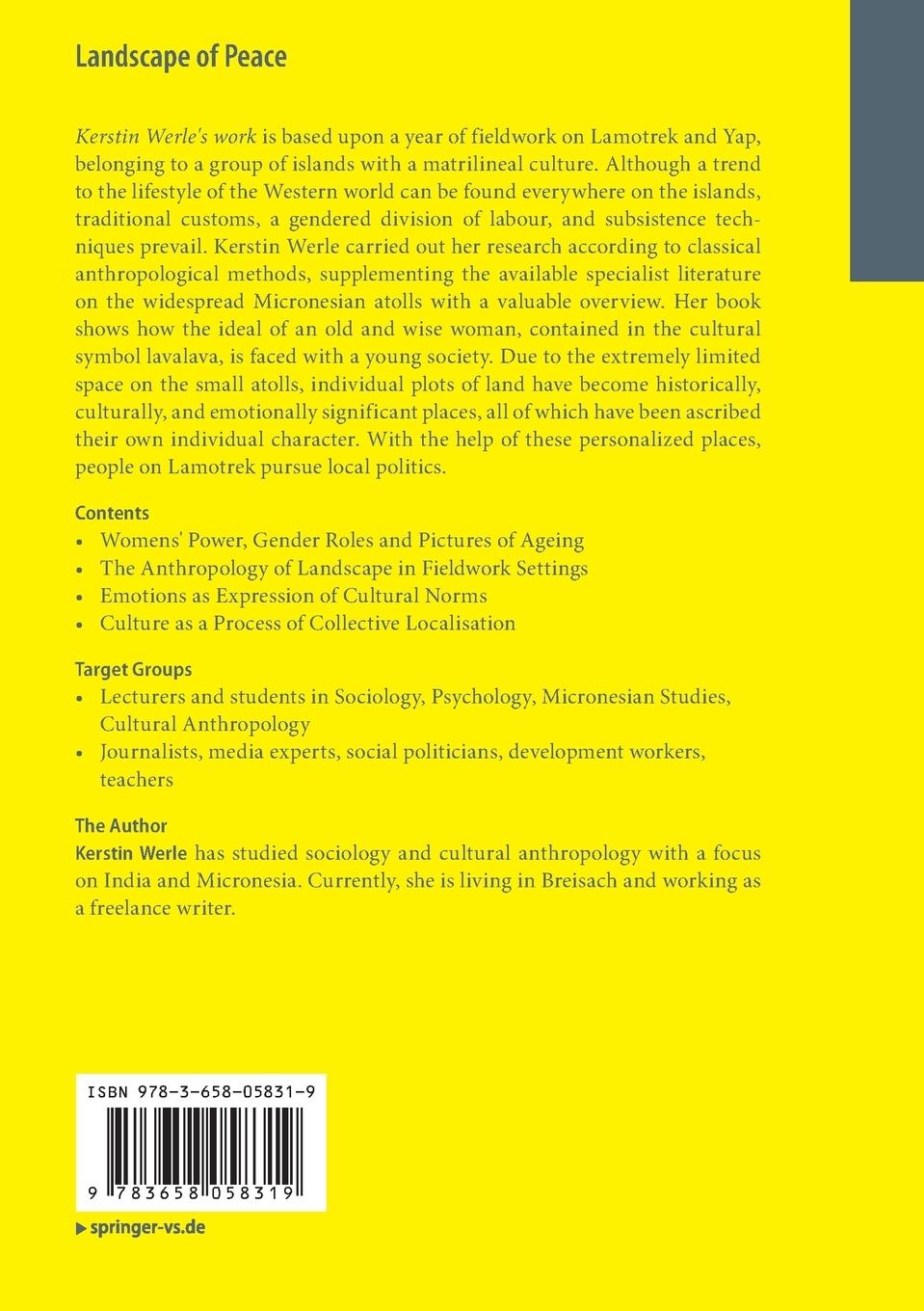 Rückseitencover Landscape of Peace