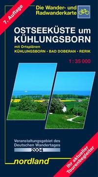 Vorderes Coverbild Ostseeküste um Kühlungsborn 1 : 35 000