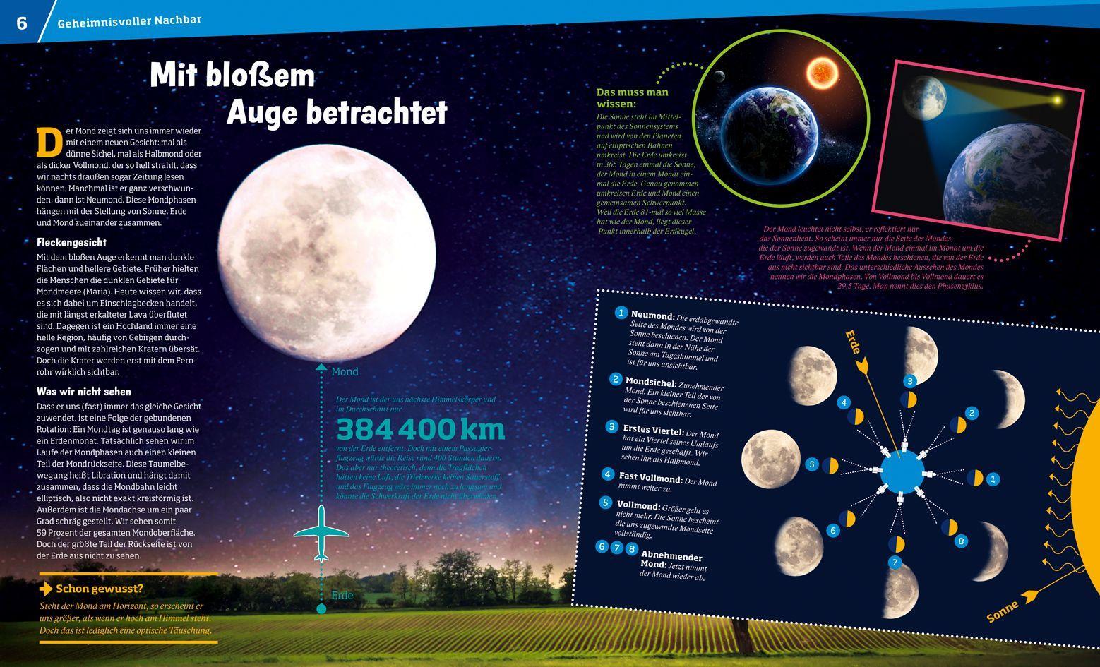Beispielinhalt (Bild) WAS IST WAS Band 21 Der Mond. Rätselhaft und mächtig