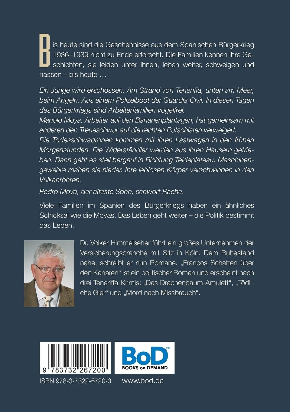 Rückseitencover Francos Schatten über den Kanaren